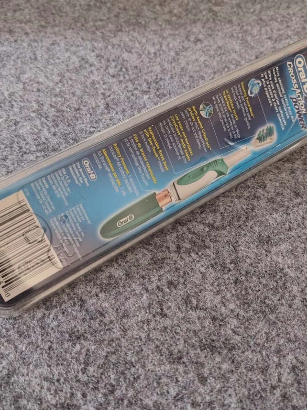 Oral B Cross Action Power Dual Clean Toothbrush Medium Purple New Battery